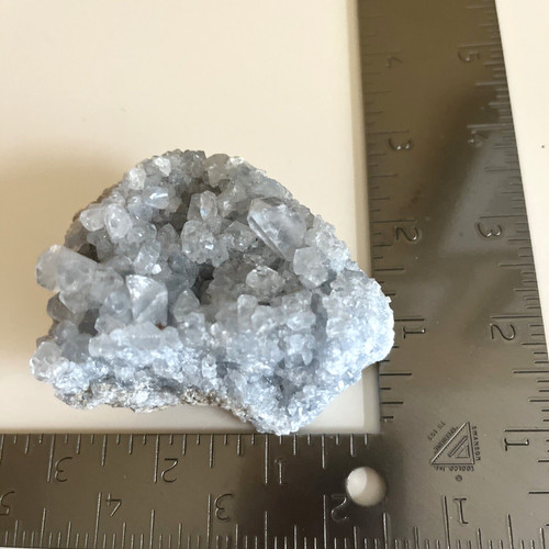 Natural raw blue celestite - natural,