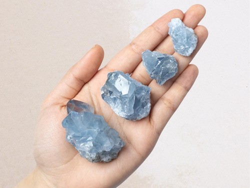 Natural celestite cluster raw - celestite,