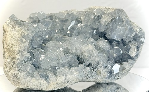 Celestite geode bowl - celestite,